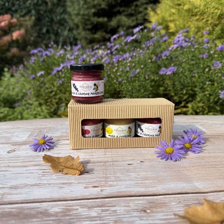Zestaw trzech mini-miodków